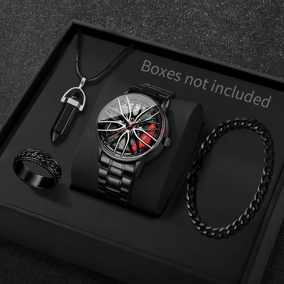 Jewelry Type Watches - 4PCS/Set Fashion 3d Car Wheel Dial