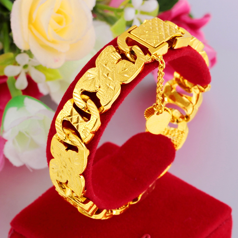 Fine Jewelry Watches Women - Fashion 18K Gold Bracelet for Men