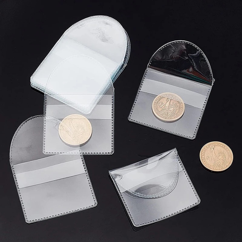 Collectors Coins Jewelry & Watches Of Smithtown - Clear PVC Coin Collector Bags,15pcs/Pack,Reusable Anti‑Scratch