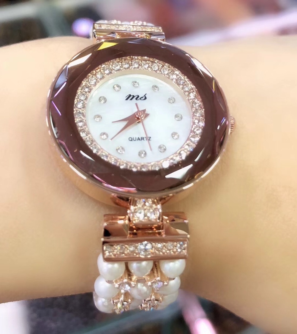 Fine Jewelry Watches Women - Natural Freshwater Pearls Beads Bracelet &