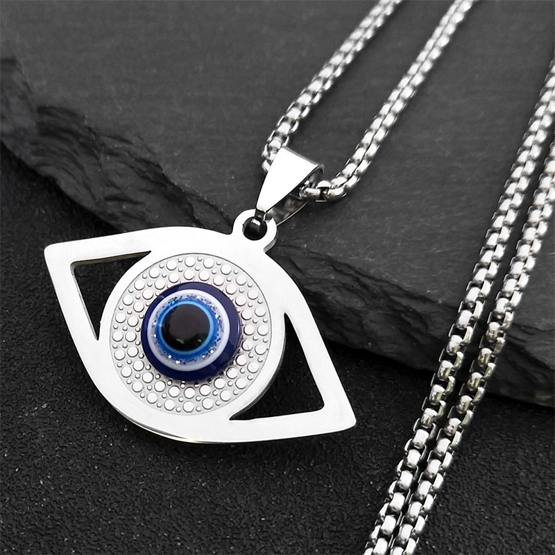 Jewelry & Watches Ltd - Islam Hamsa Evil Blue Eye Necklace