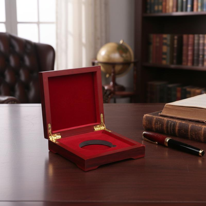 Collectors Coins Jewelry & Watches Of Smithtown - 10*10*3.5cm/12*12*3.5cm Wood Coin Display Organizer Box