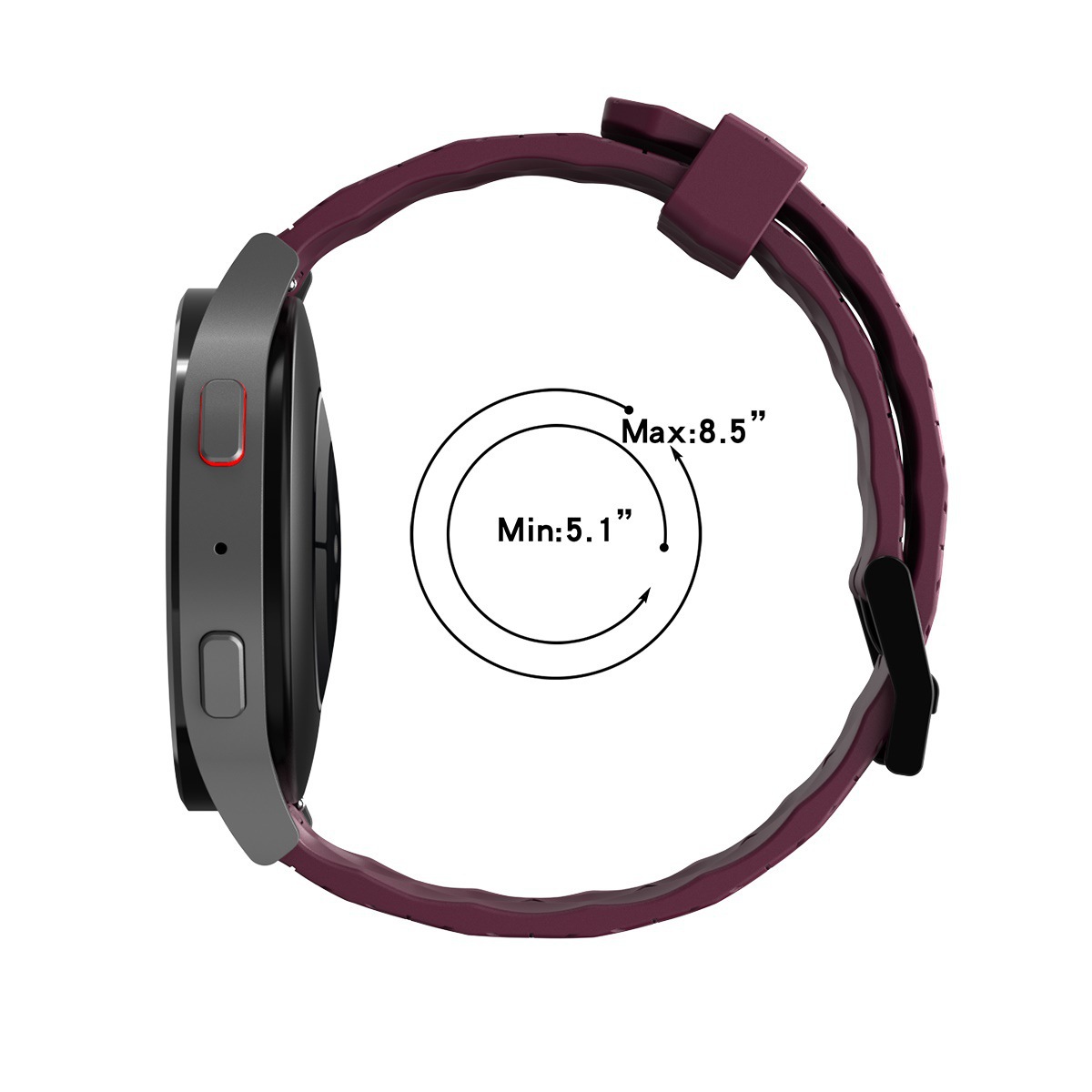20/22mm Silicone Watch Strap F - A1 Watches & Jewelry New York Photos recension och pris