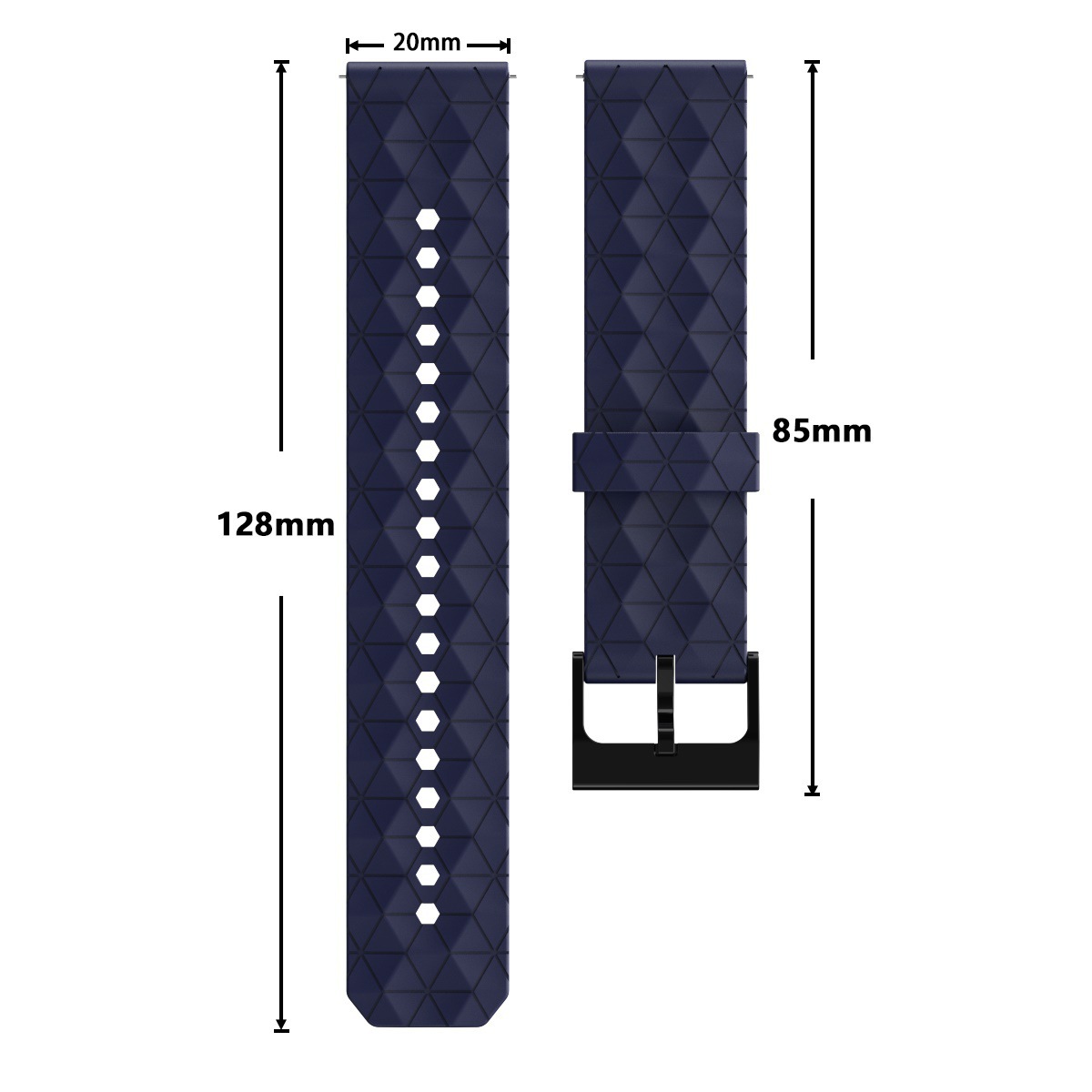 20/22mm Silicone Watch Strap F - A1 Watches & Jewelry New York Photos recension och pris