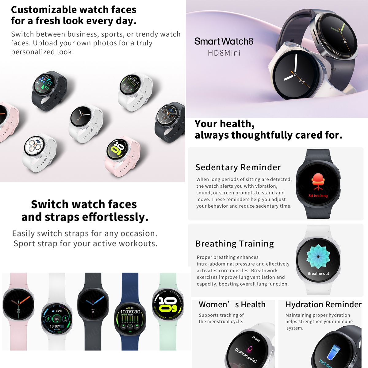 2026 New Watches 8 Mini GPS Tr - Italian Jewelry Watches recension och pris