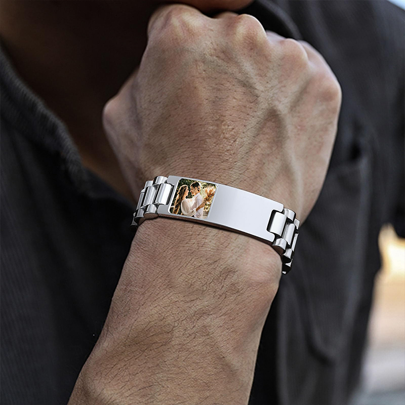 Custom Picture Text Bracelet W - Jewelry Type Watches recension och pris