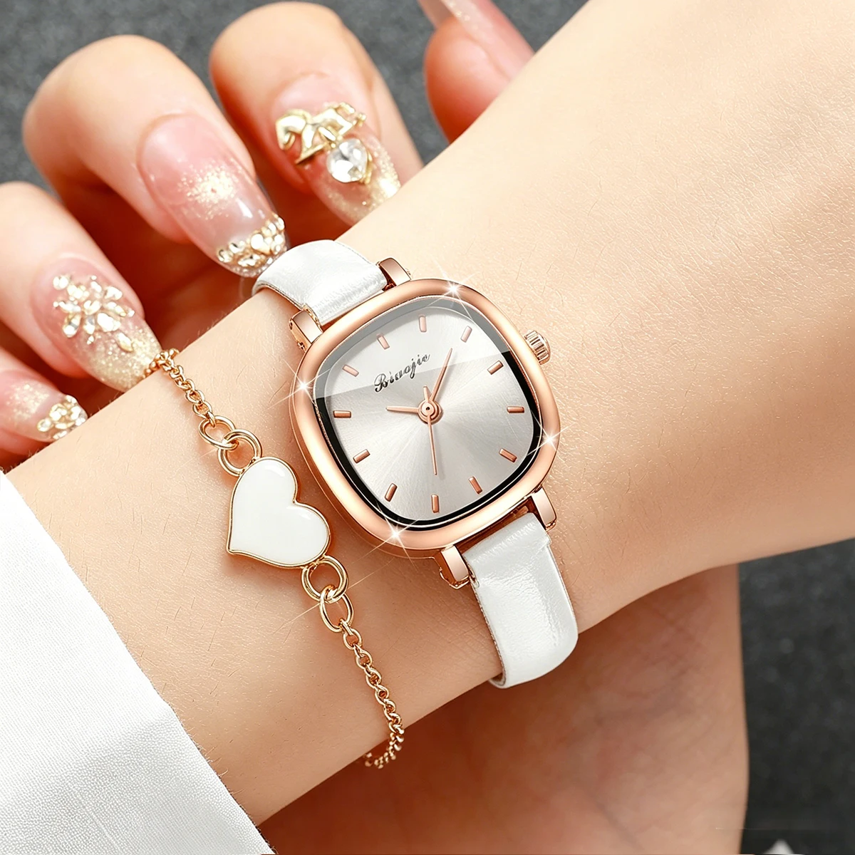 5PCS Fashion Square Dial Women - Fine Jewelry Watches Women recension och pris