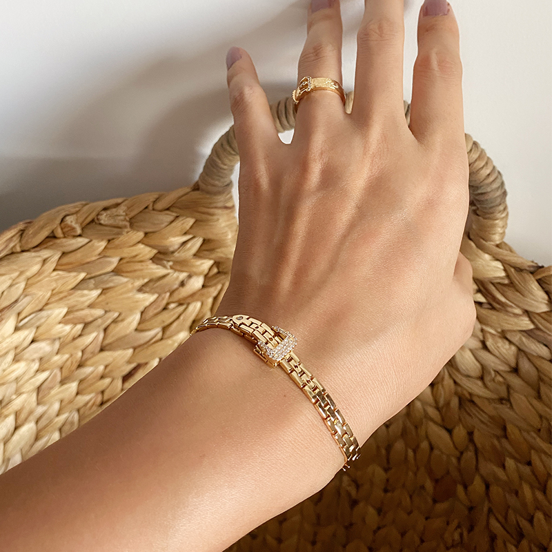 Brass With 18K Gold Watch Band - Fine Jewelry Watches Women recension och pris