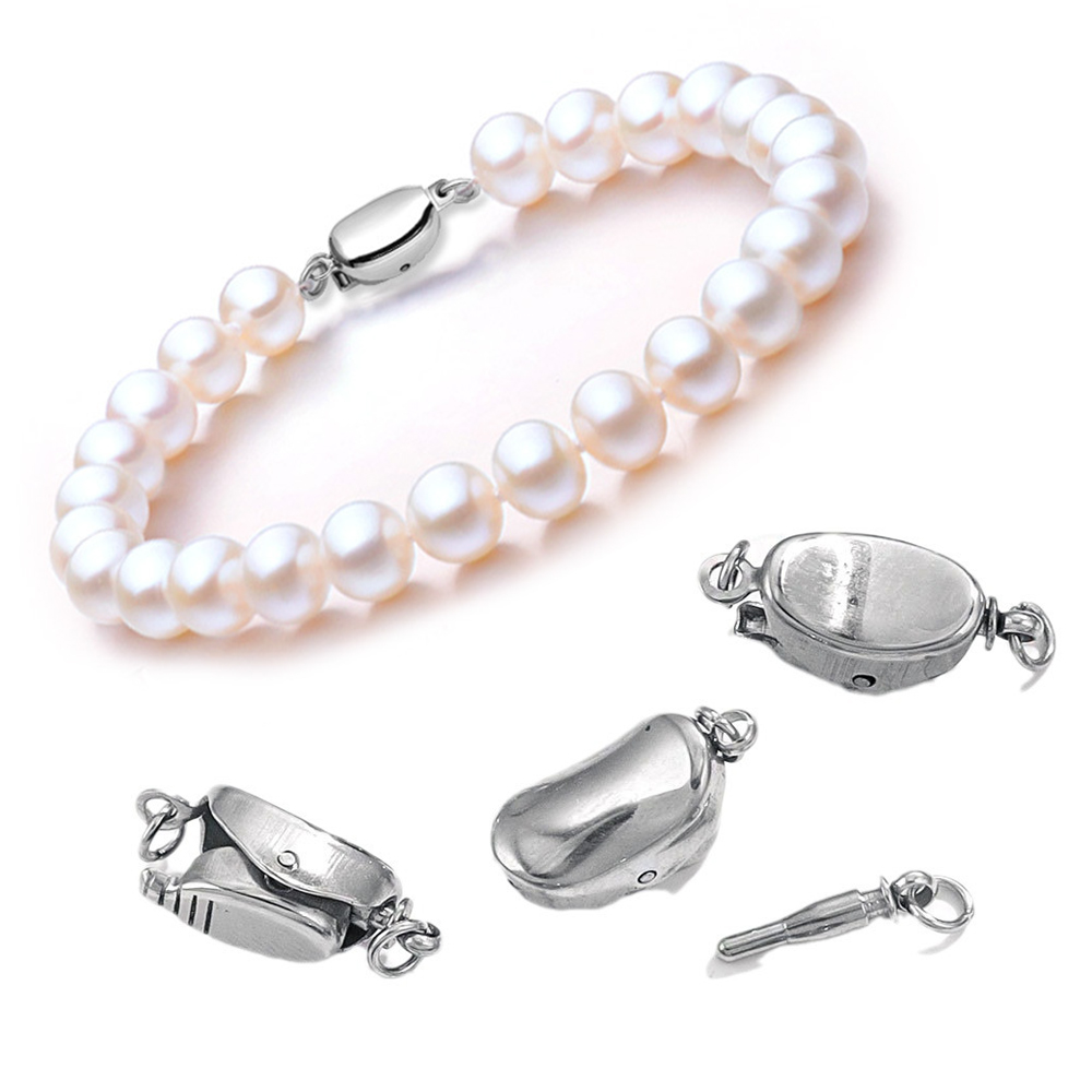 5 Pcs Titanium Steel Necklace  - Pearl Necklace recension och pris