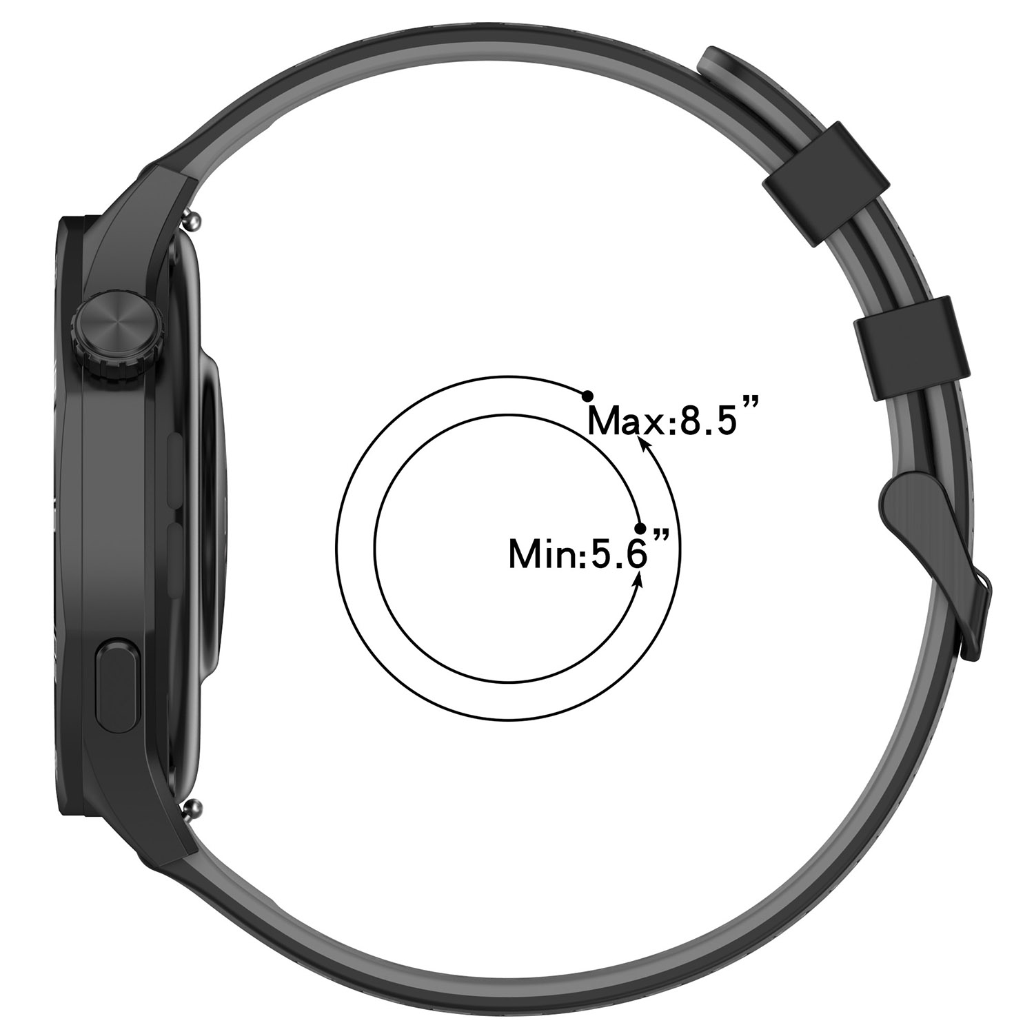 22mm Sports Silicone Strap For - A1 Watches & Jewelry New York Photos recension och pris