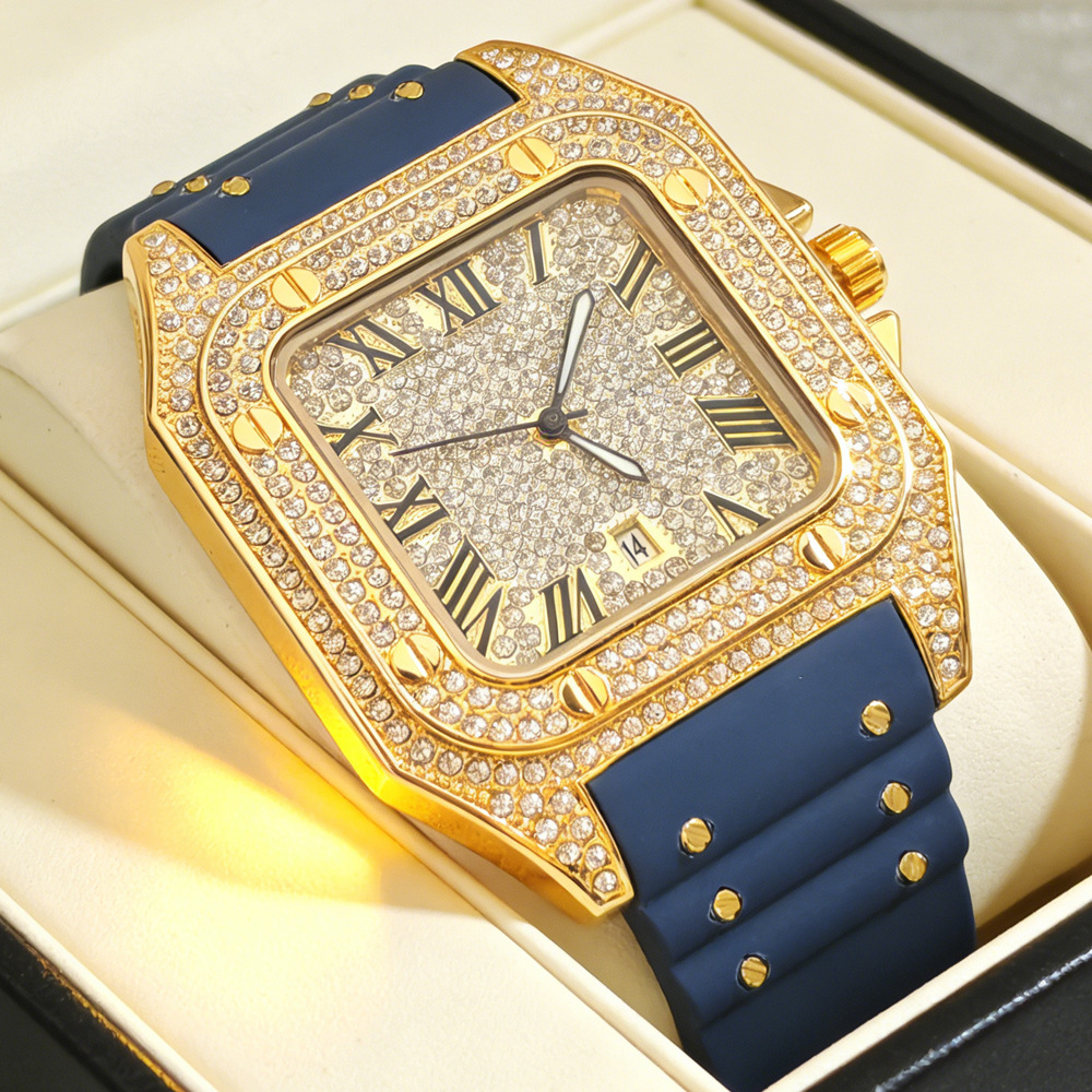 Hot Fashion Square Full Diamon - Jewelry Type Watches recension och pris