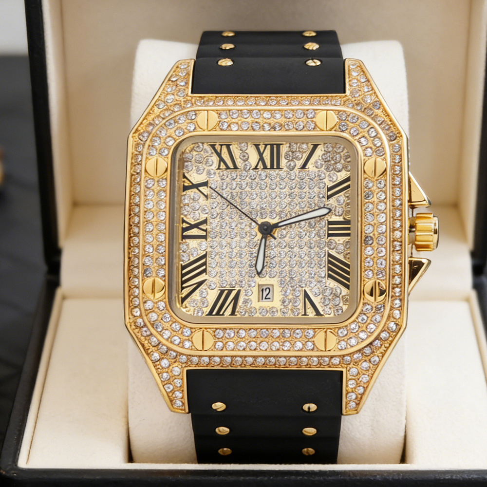 Hot Fashion Square Full Diamon - Jewelry Type Watches recension och pris