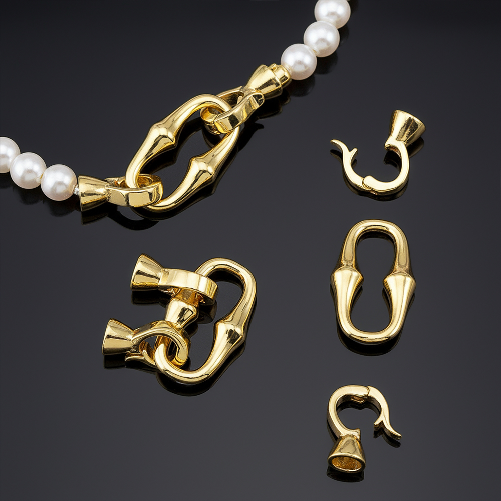 1 Pcs Copper Gold Color Plated - Pearl Necklace recension och pris