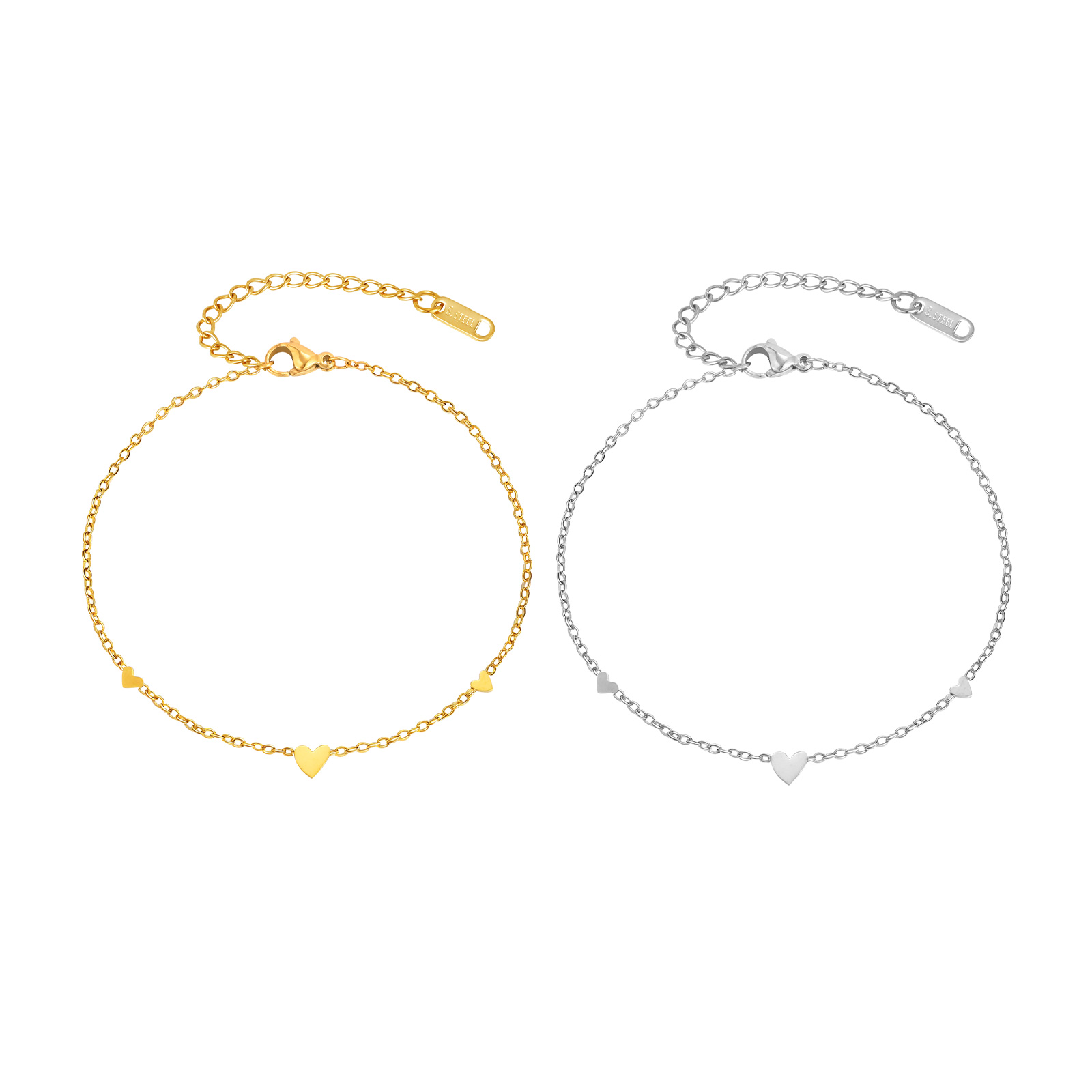 Stainless Steel Heart Anklets  - Jc Jewelry & Watches Reviews recension och pris
