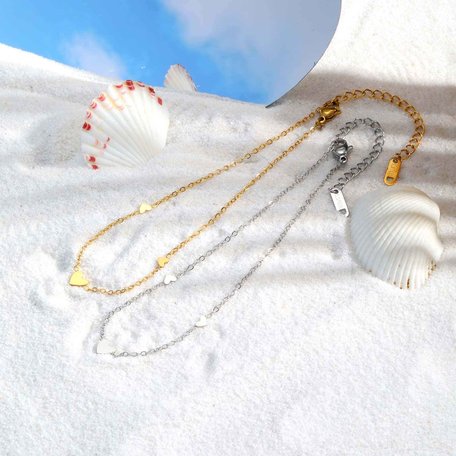 Stainless Steel Heart Anklets  - Jc Jewelry & Watches Reviews recension och pris