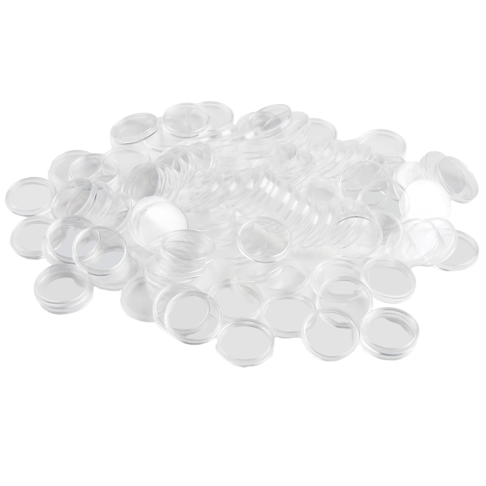 100Pcs Transparent Plastic Rou - Collectors Coins Jewelry & Watches Of Smithtown recension och pris