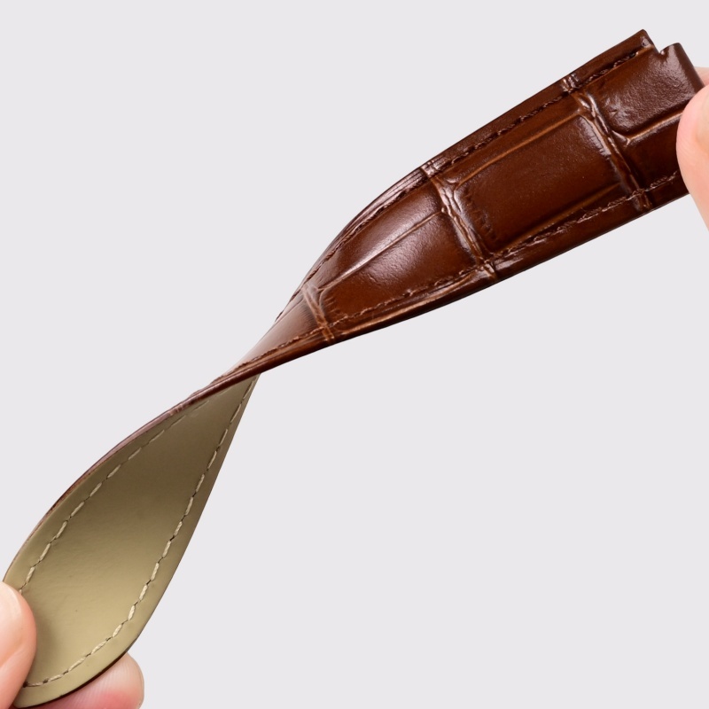 Leather Watch Strap Double Con - Cartier Watch Ballon Bleu recension och pris