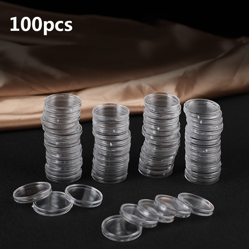 100pcs Transparent Plastic Sma - Collectors Coins Jewelry & Watches Of Smithtown recension och pris
