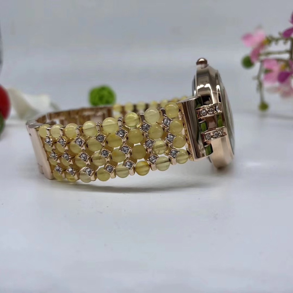 Natural Amber Stone Beads Brac - Fine Jewelry Watches Women recension och pris
