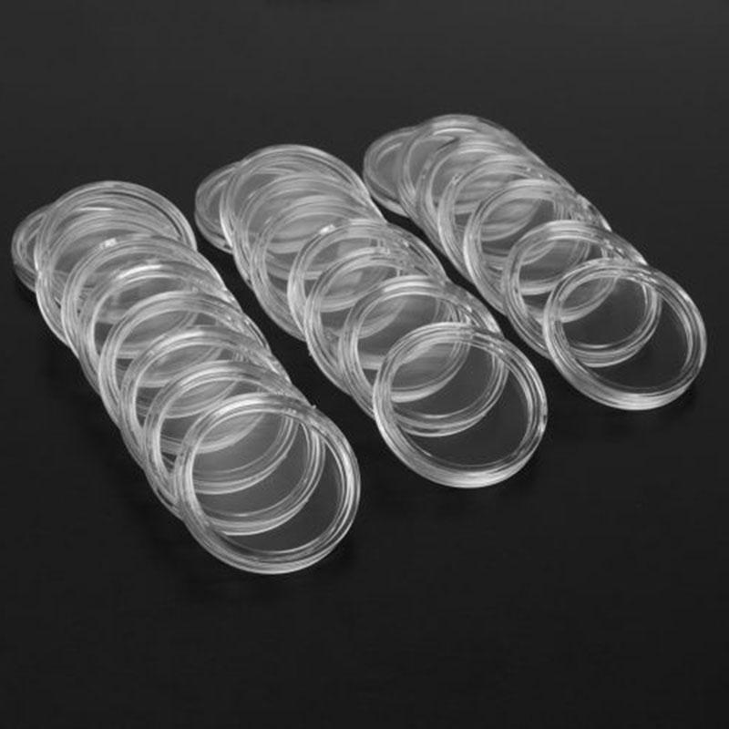 100 Clear Round Coin Holders 3 - Collectors Coins Jewelry & Watches Of Smithtown recension och pris