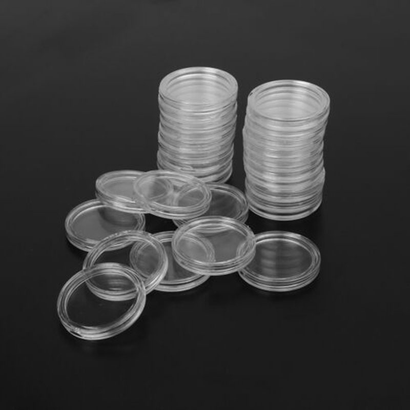 100 Clear Round Coin Holders 3 - Collectors Coins Jewelry & Watches Of Smithtown recension och pris