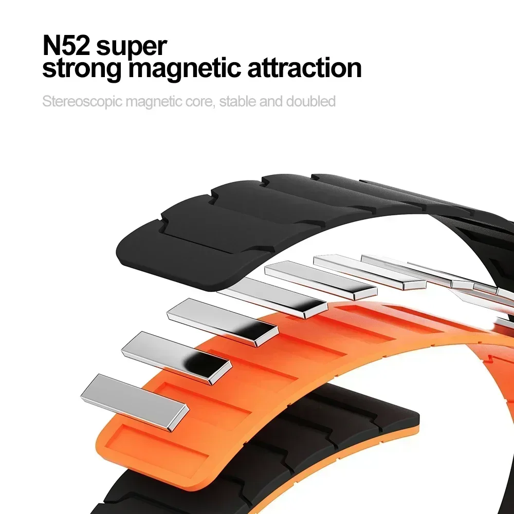 22mm Sport Magnetic Silicone B - A1 Watches & Jewelry New York Photos recension och pris