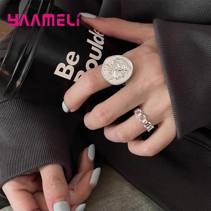 925 Silver  Watch Chain Rings  - Fine Jewelry Watches Women recension och pris