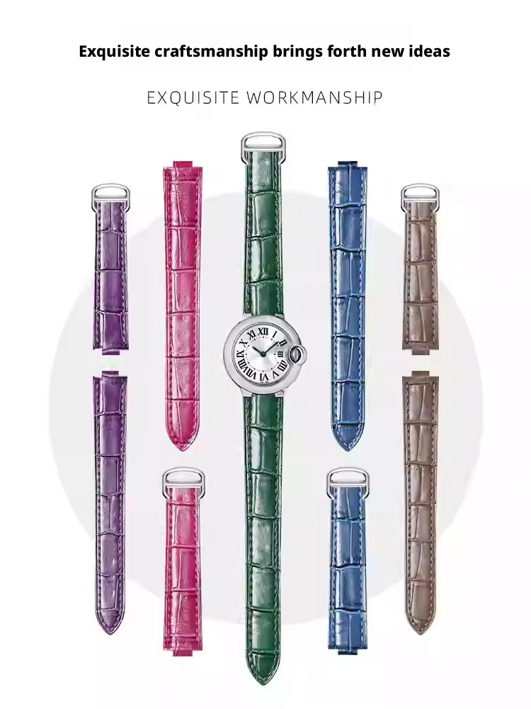 Leather watch strap for Cartie - Cartier Watch Ballon Bleu recension och pris