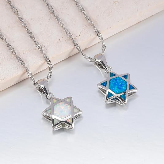Star of David Opal Pendant Nec - Jewelry & Watches Ltd recension och pris
