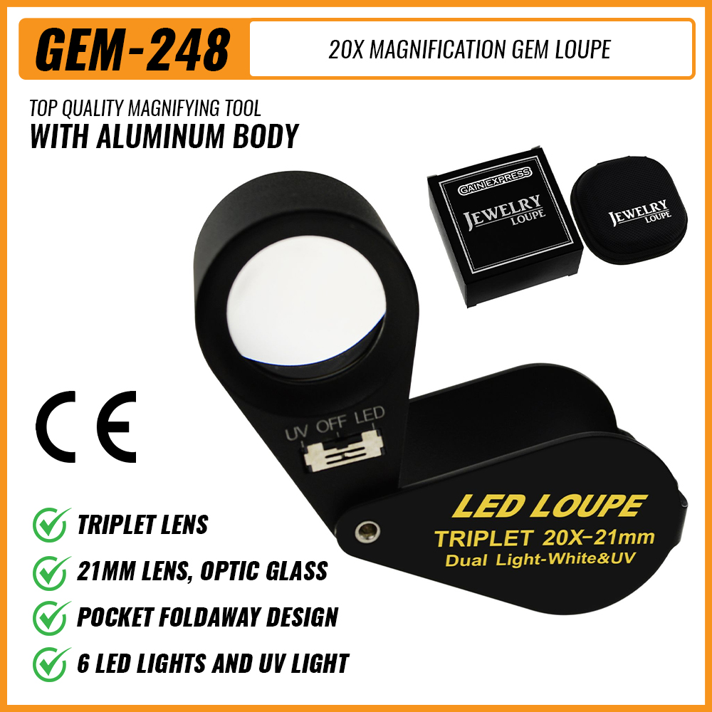 20x Jewelry Loupe 21mm Dual Li - Collectors Coins Jewelry & Watches Of Smithtown recension och pris