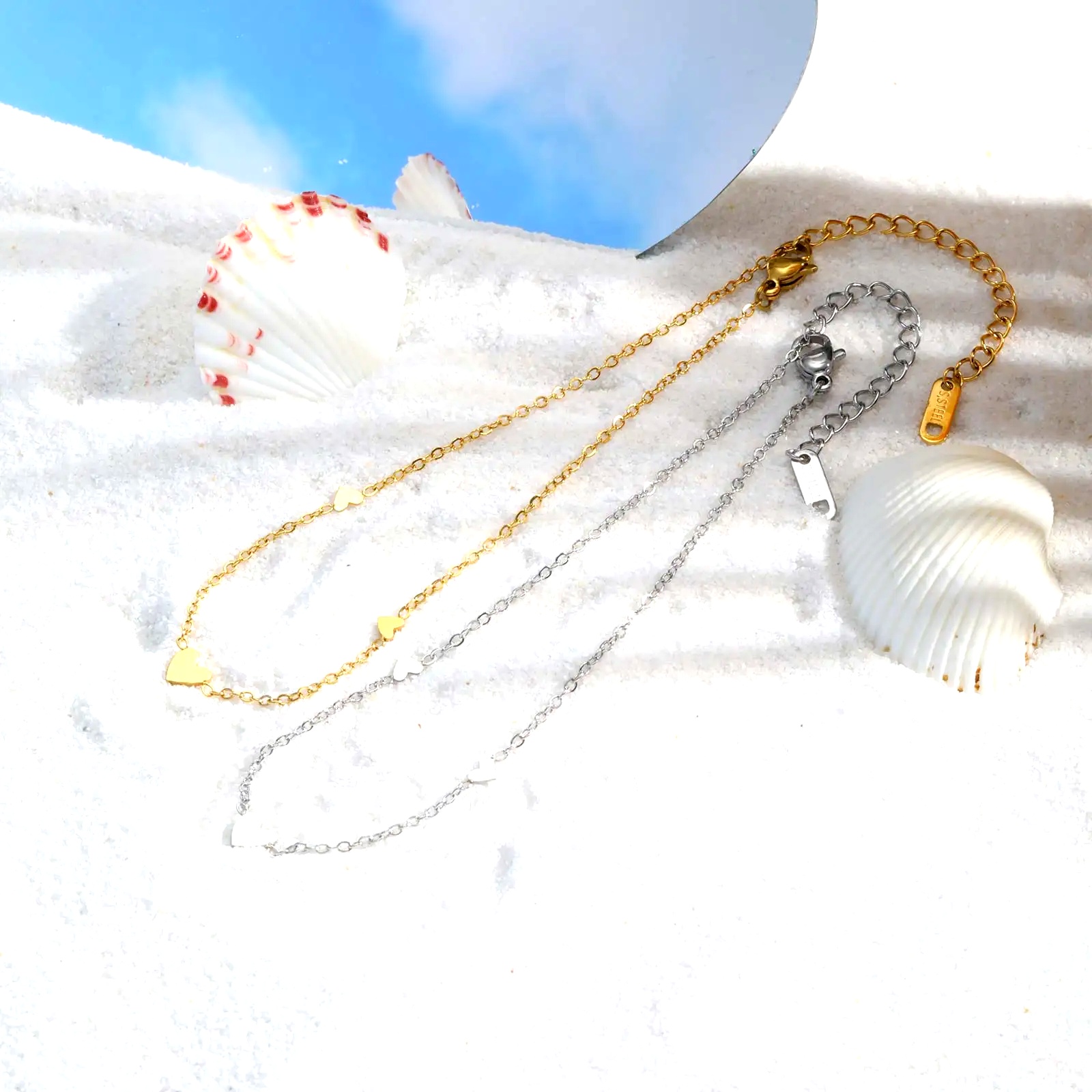 Stainless Steel Heart Anklets  - Jc Jewelry & Watches recension och pris
