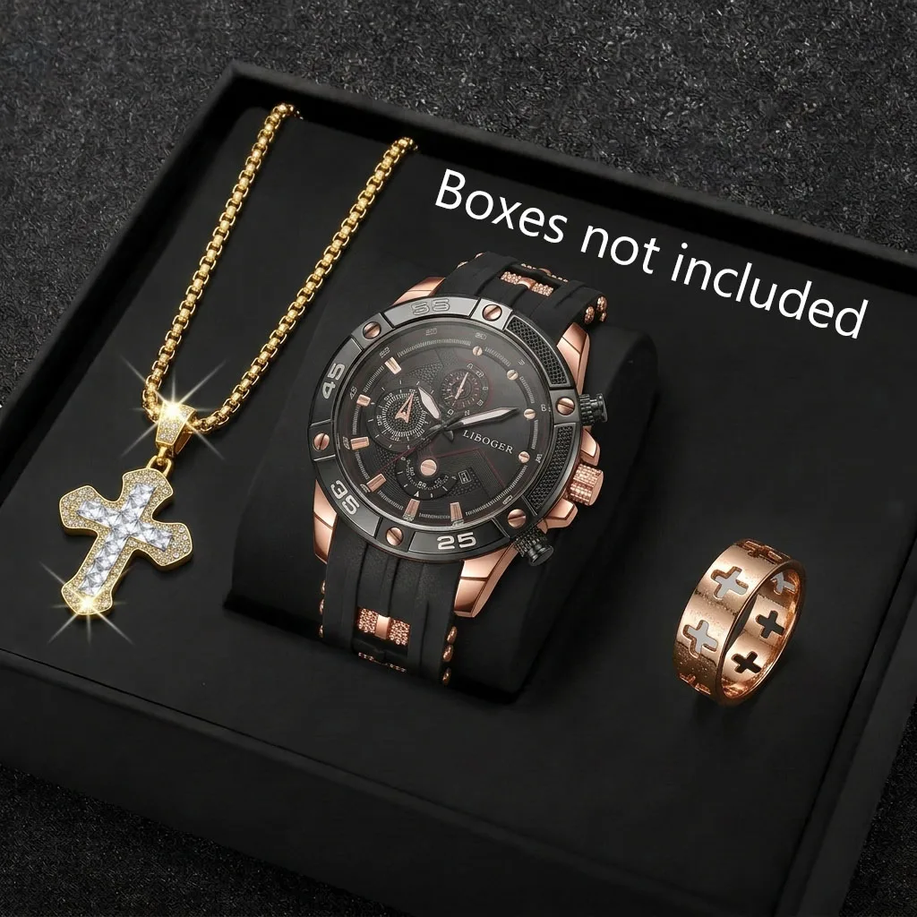 3PCS Fashion Male Sports Watch - Jewelry Type Watches recension och pris
